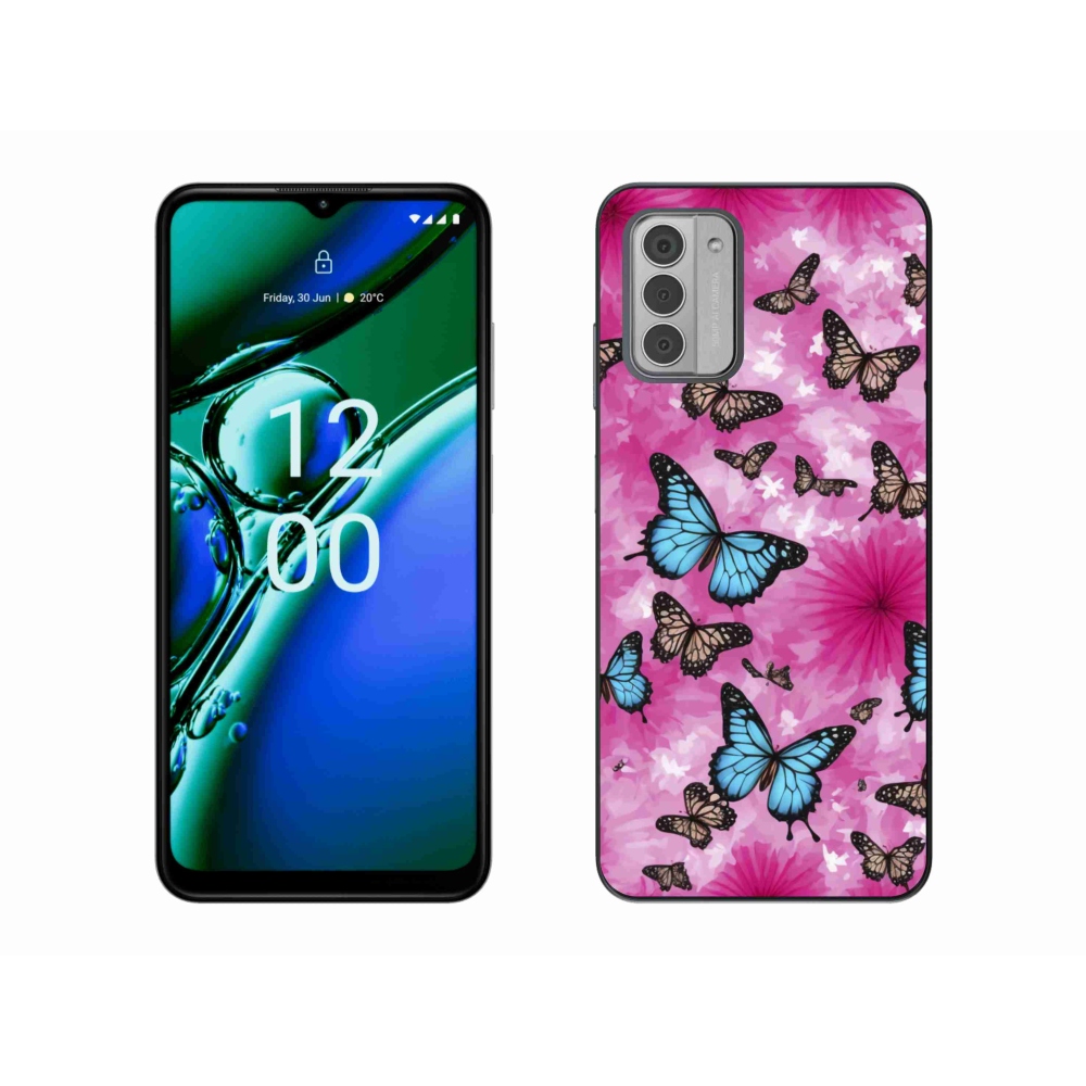 Gelový kryt mmCase na Nokia G42 - motýlí zahrada