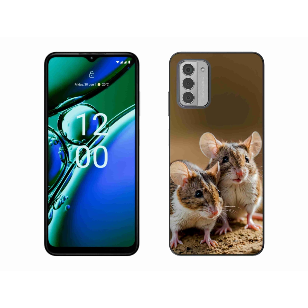 Gelový kryt mmCase na Nokia G42 - myší duo