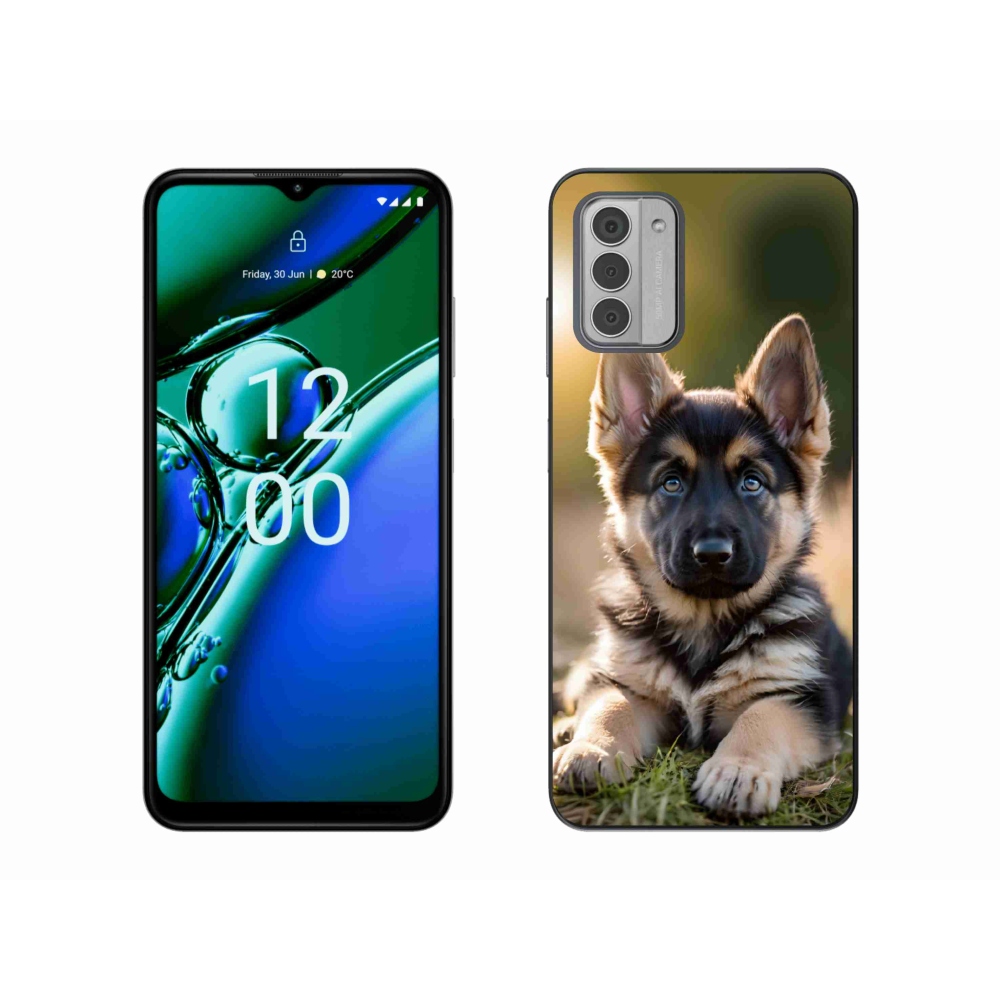 Gelový kryt mmCase na Nokia G42 - německý ovčák v přírodě