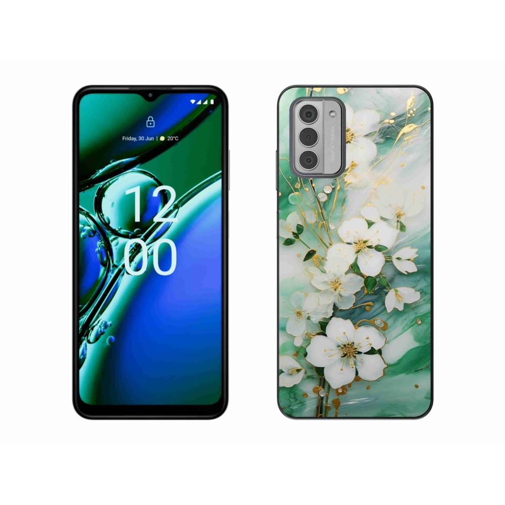 Gelový kryt mmCase na Nokia G42 - něžné květy