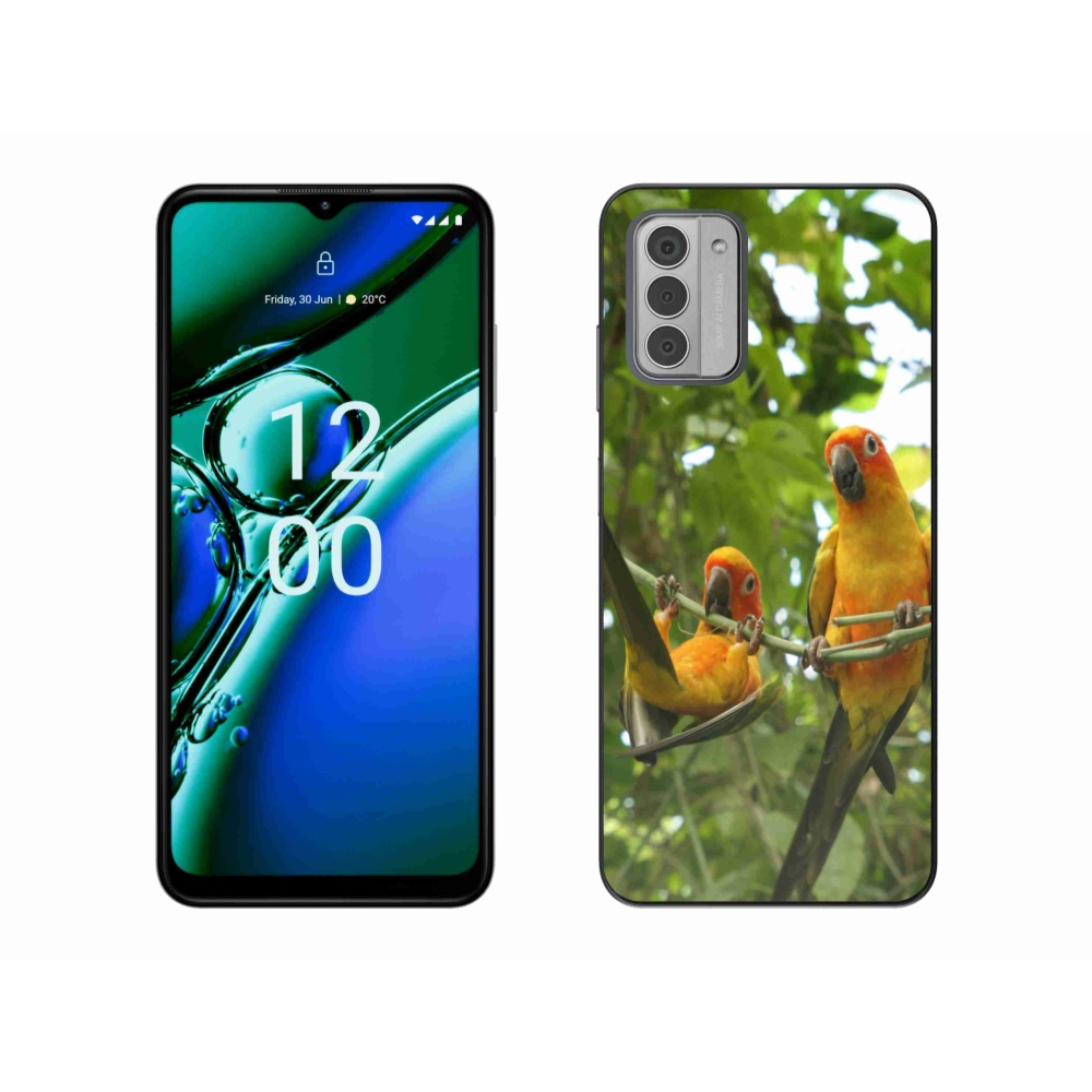 Gelový kryt mmCase na Nokia G42 - papoušci aratingy