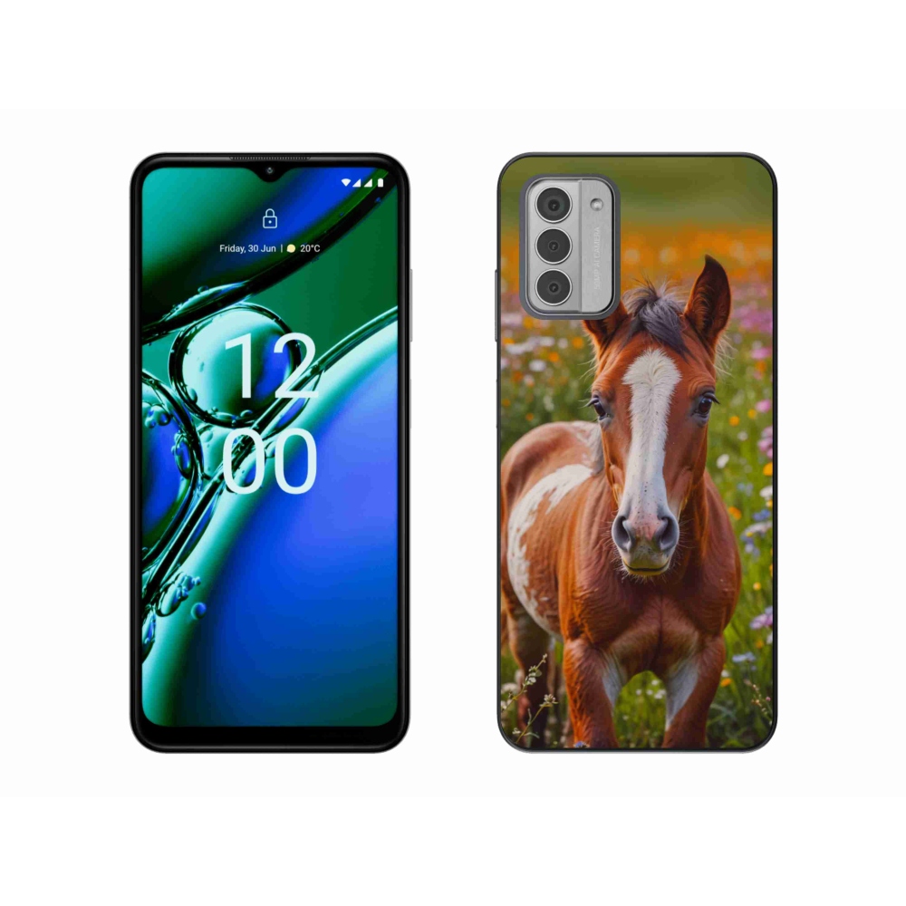 Gelový kryt mmCase na Nokia G42 - roztomilé hříbě