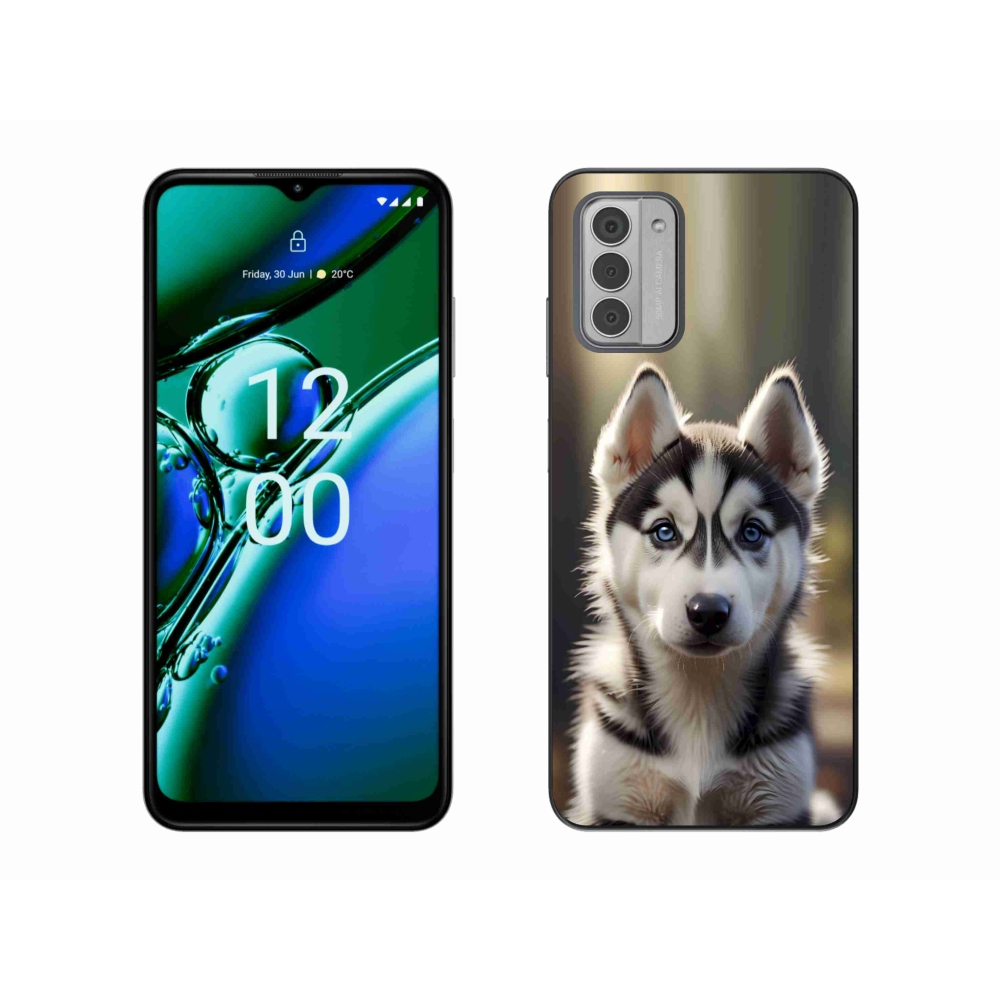 Gelový kryt mmCase na Nokia G42 - roztomilý sibiřský husky