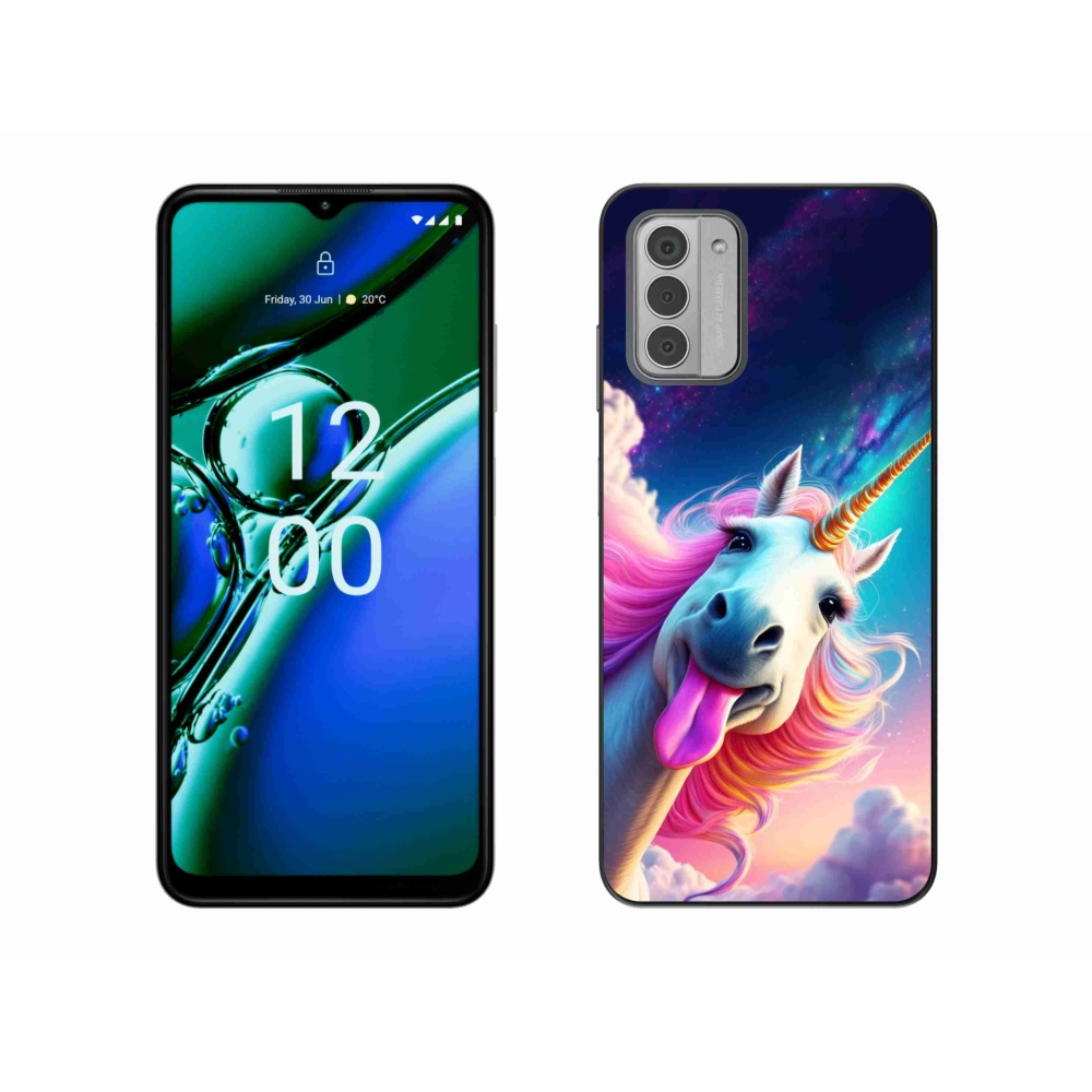 Gelový kryt mmCase na Nokia G42 - šílený jednorožec