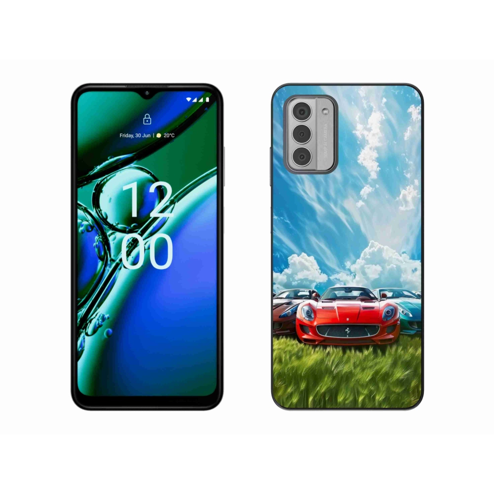 Gelový kryt mmCase na Nokia G42 - sportovní vozy