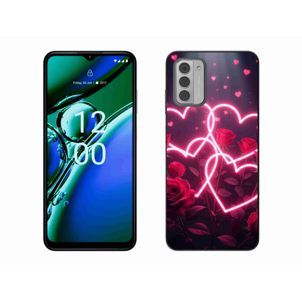 Gelový kryt mmCase na Nokia G42 - srdce lásky