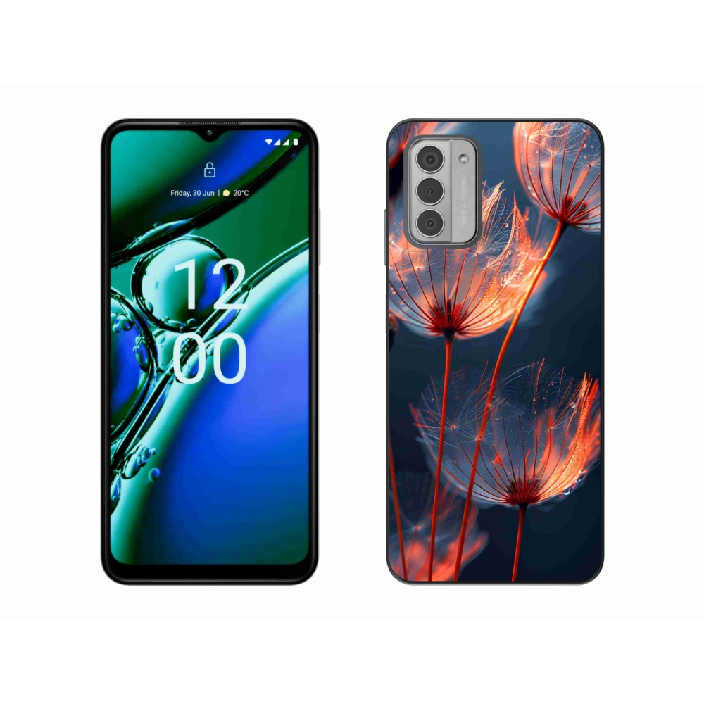 Gelový kryt mmCase na Nokia G42 - světélkující chmýří