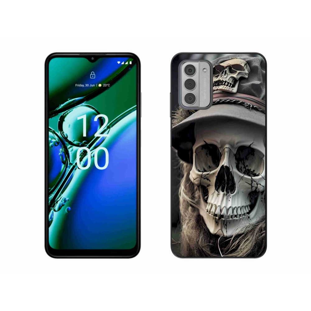 Gelový kryt mmCase na Nokia G42 - temná lebka