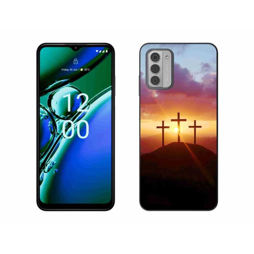 Gelový kryt mmCase na Nokia G42 - tři kříže