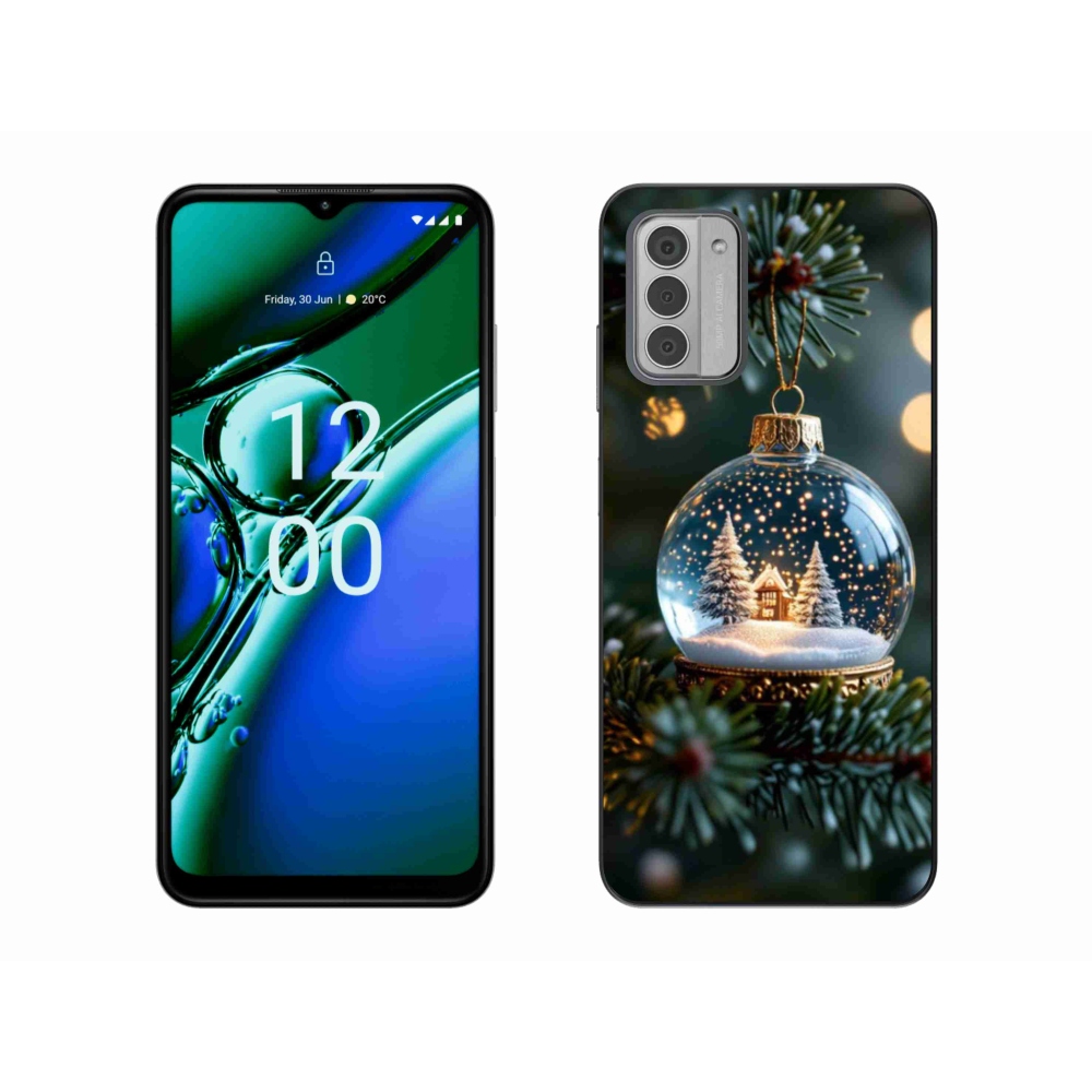 Gelový kryt mmCase na Nokia G42 - vánoční koule 2