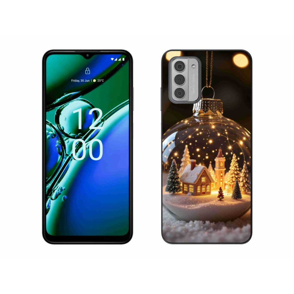 Gelový kryt mmCase na Nokia G42 - vánoční koule 3