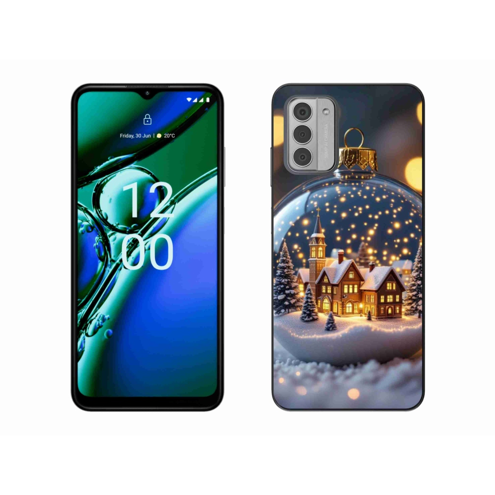 Gelový kryt mmCase na Nokia G42 - vánoční koule 4