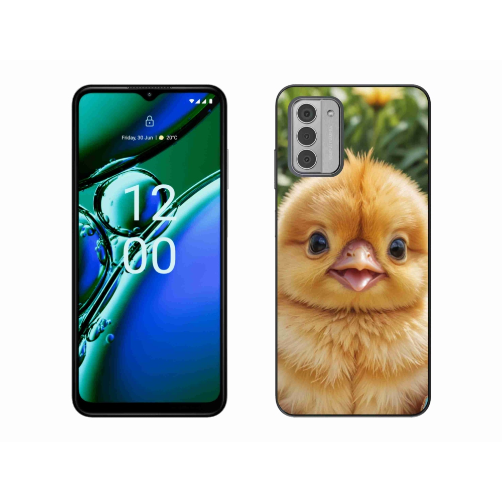 Gelový kryt mmCase na Nokia G42 - veselé kuřátko