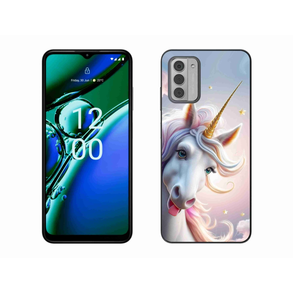 Gelový kryt mmCase na Nokia G42 - veselý jednorožec