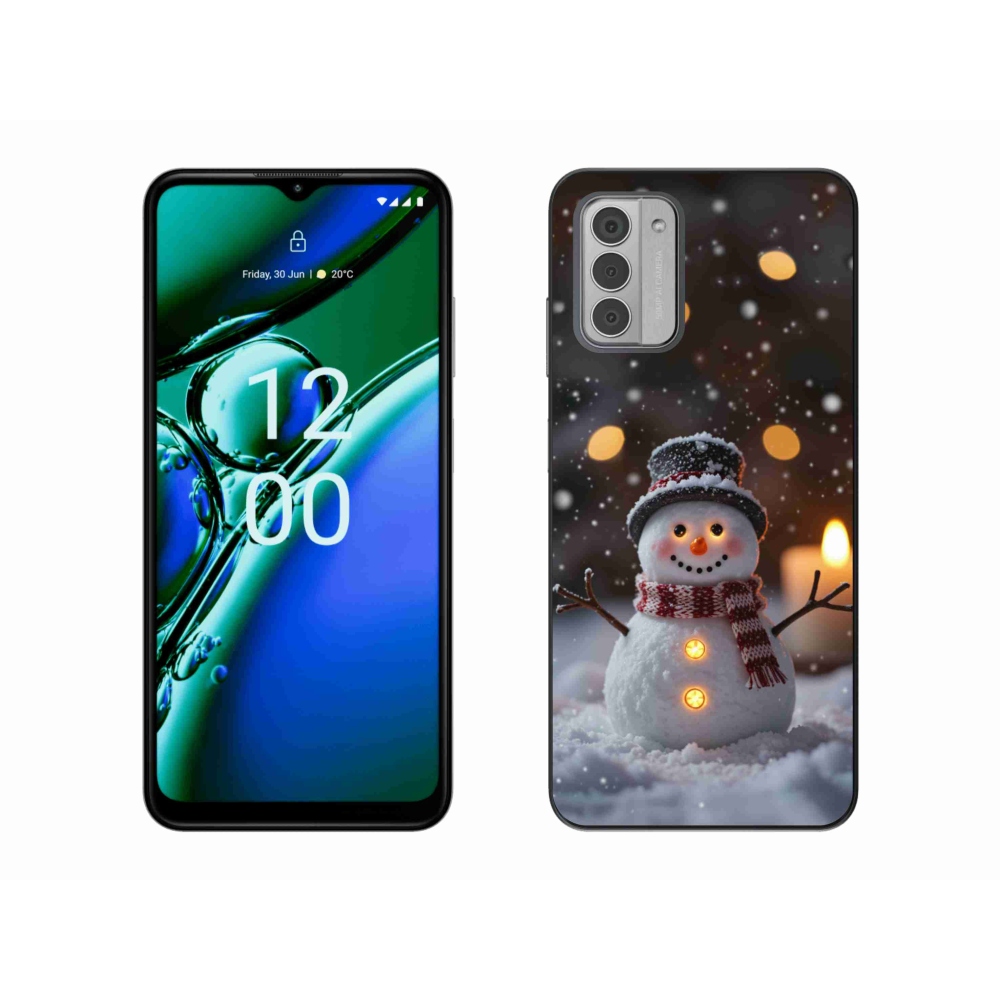 Gelový kryt mmCase na Nokia G42 - veselý sněhulák
