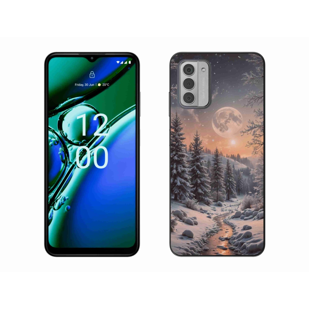 Gelový kryt mmCase na Nokia G42 - zimní krajina 2