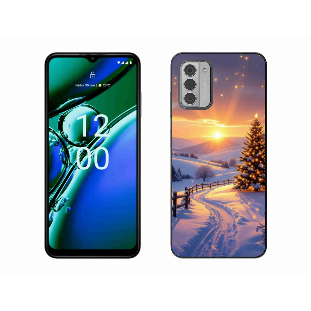 Gelový kryt mmCase na Nokia G42 - zimní krajina
