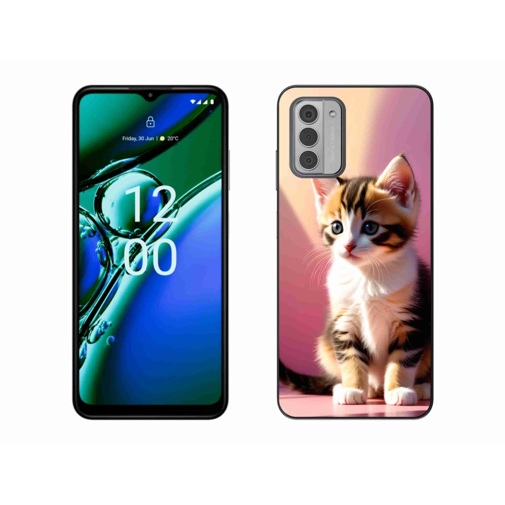 Gelový kryt mmCase na Nokia G42 - zvědavé kotě 2