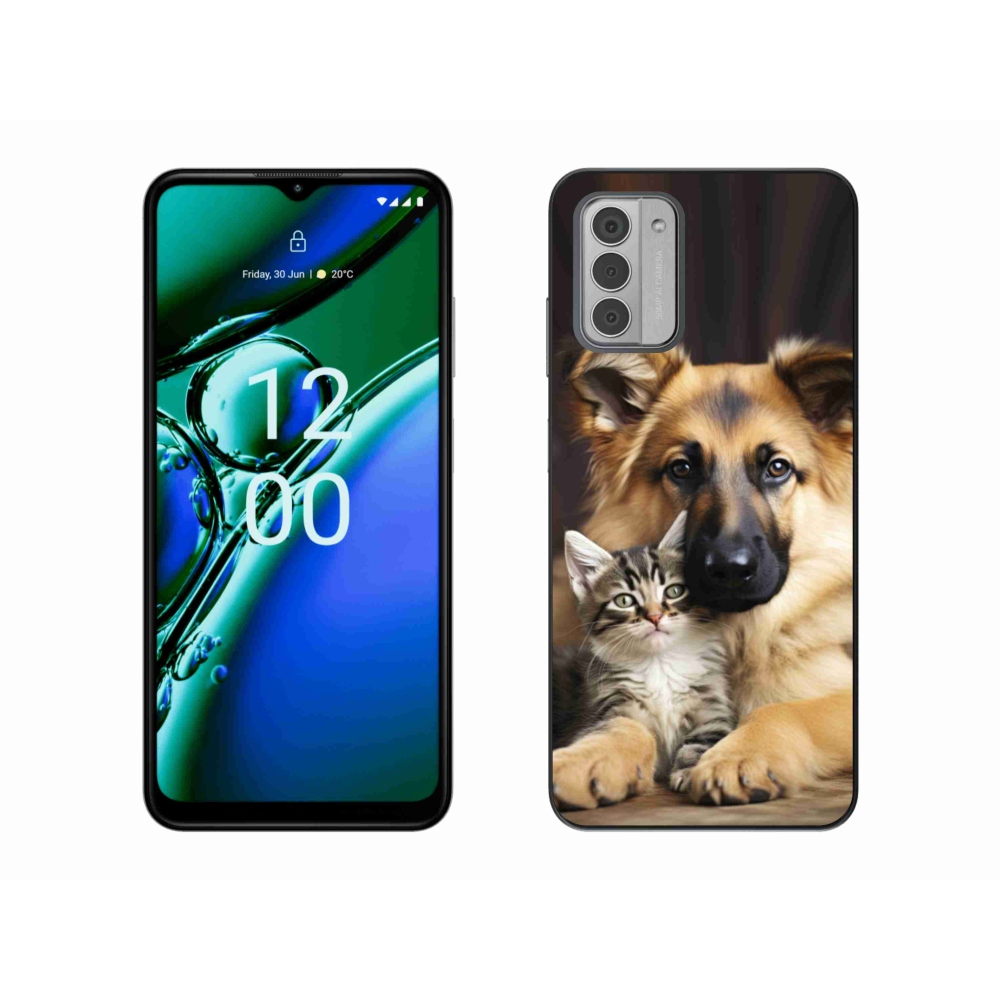 Gelový kryt mmCase na Nokia G42 - zvířecí přátelství