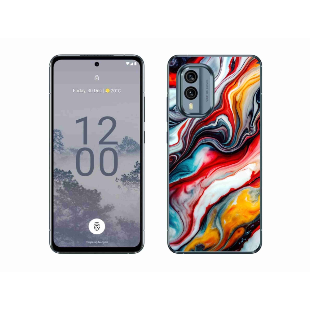 Gelový kryt mmCase na Nokia X30 5G - abstraktní motiv 35