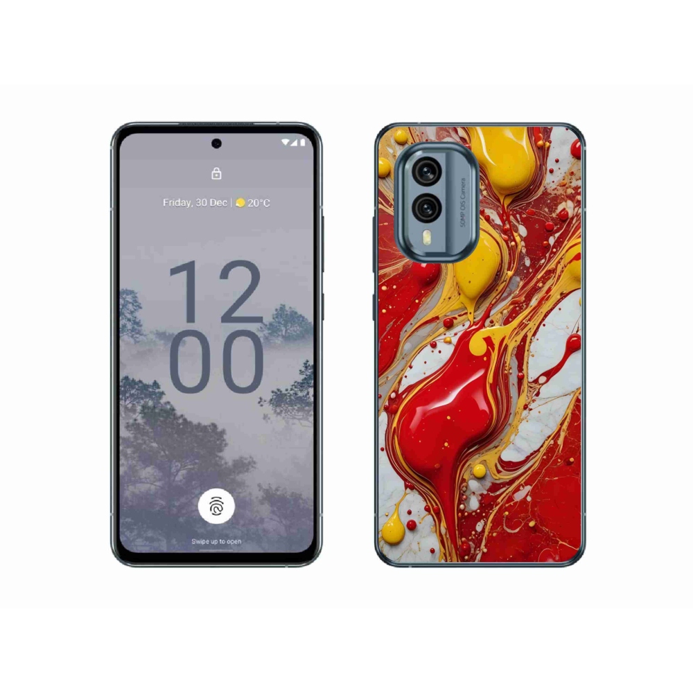 Gelový kryt mmCase na Nokia X30 5G - abstraktní motiv 42