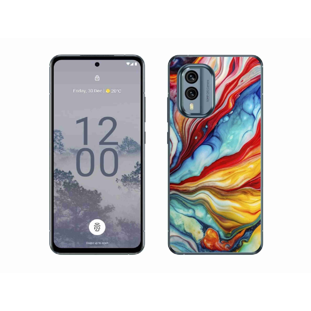 Gelový kryt mmCase na Nokia X30 5G - abstraktní motiv 58
