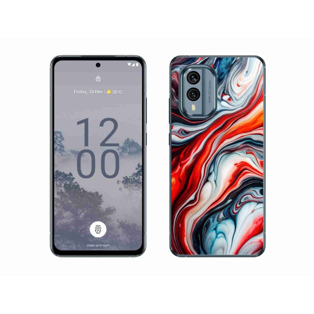 Gelový kryt mmCase na Nokia X30 5G - abstraktní motiv 63
