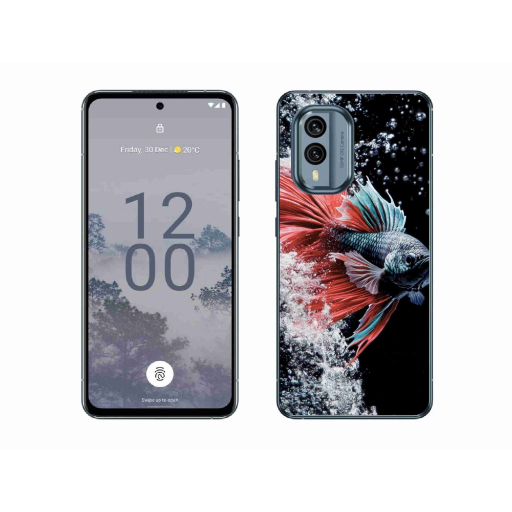 Gelový kryt mmCase na Nokia X30 5G - bojovnice pestrá