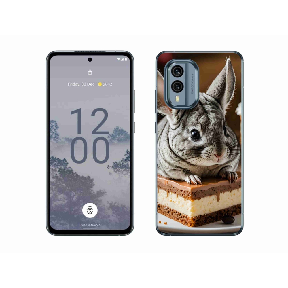 Gelový kryt mmCase na Nokia X30 5G - činčila
