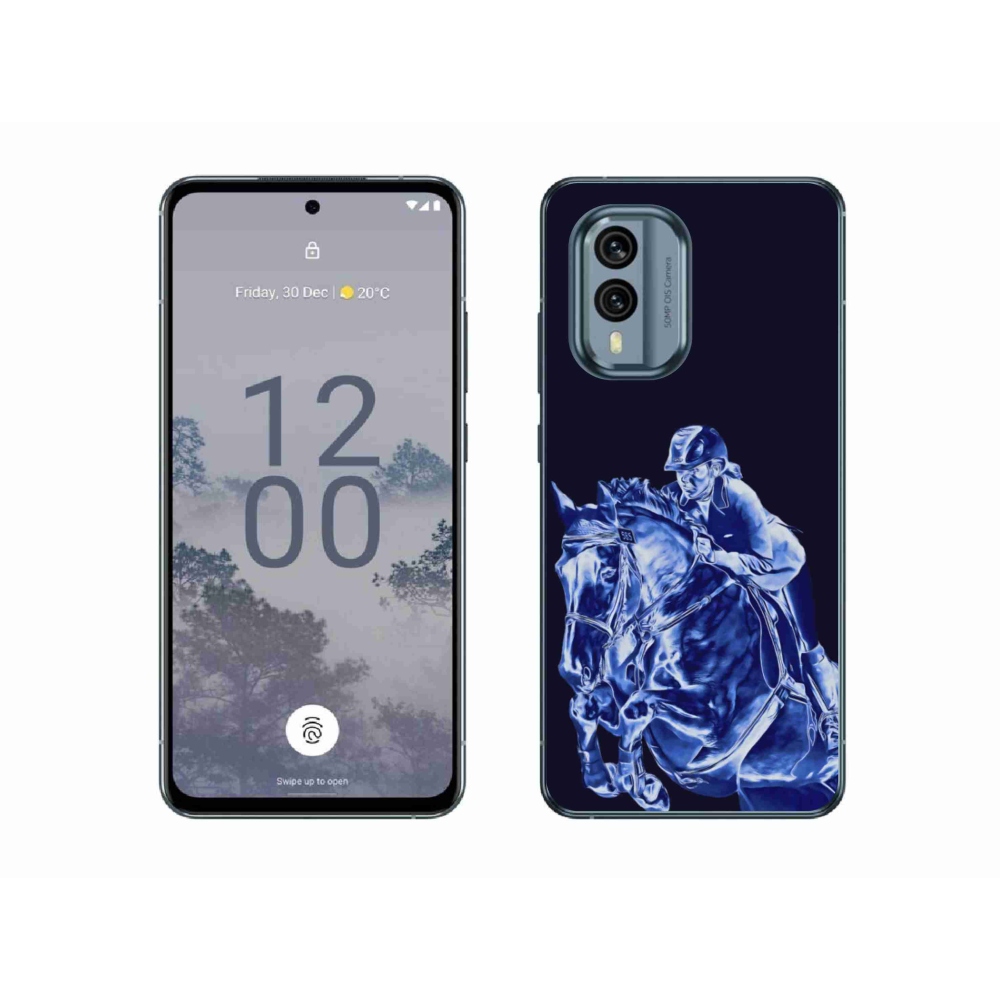 Gelový kryt mmCase na Nokia X30 5G - dostihový kůň