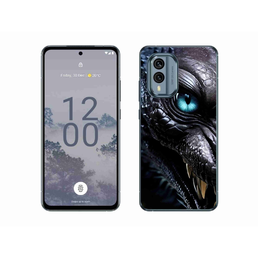 Gelový kryt mmCase na Nokia X30 5G - dračí pohled