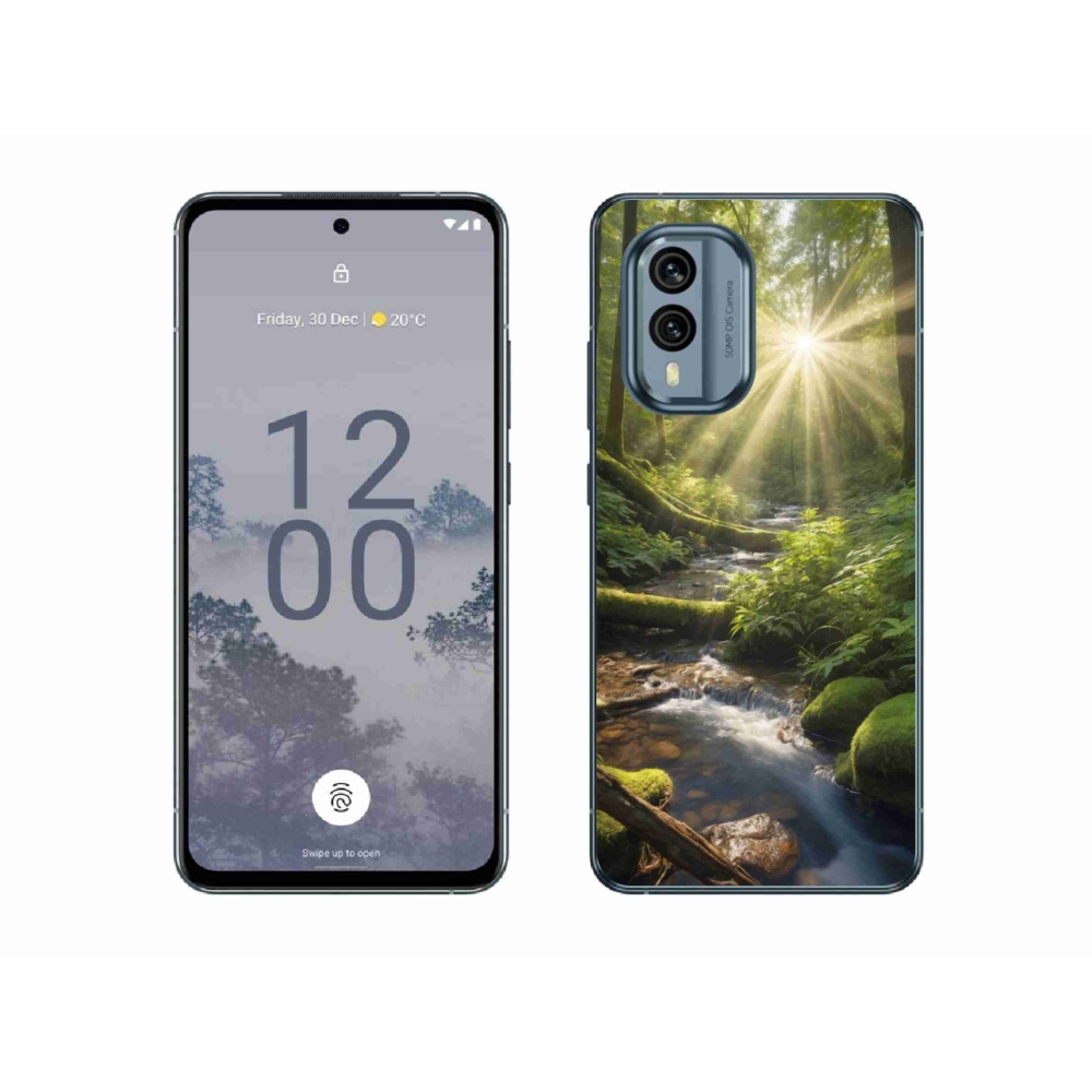 Gelový kryt mmCase na Nokia X30 5G - hlubina lesa