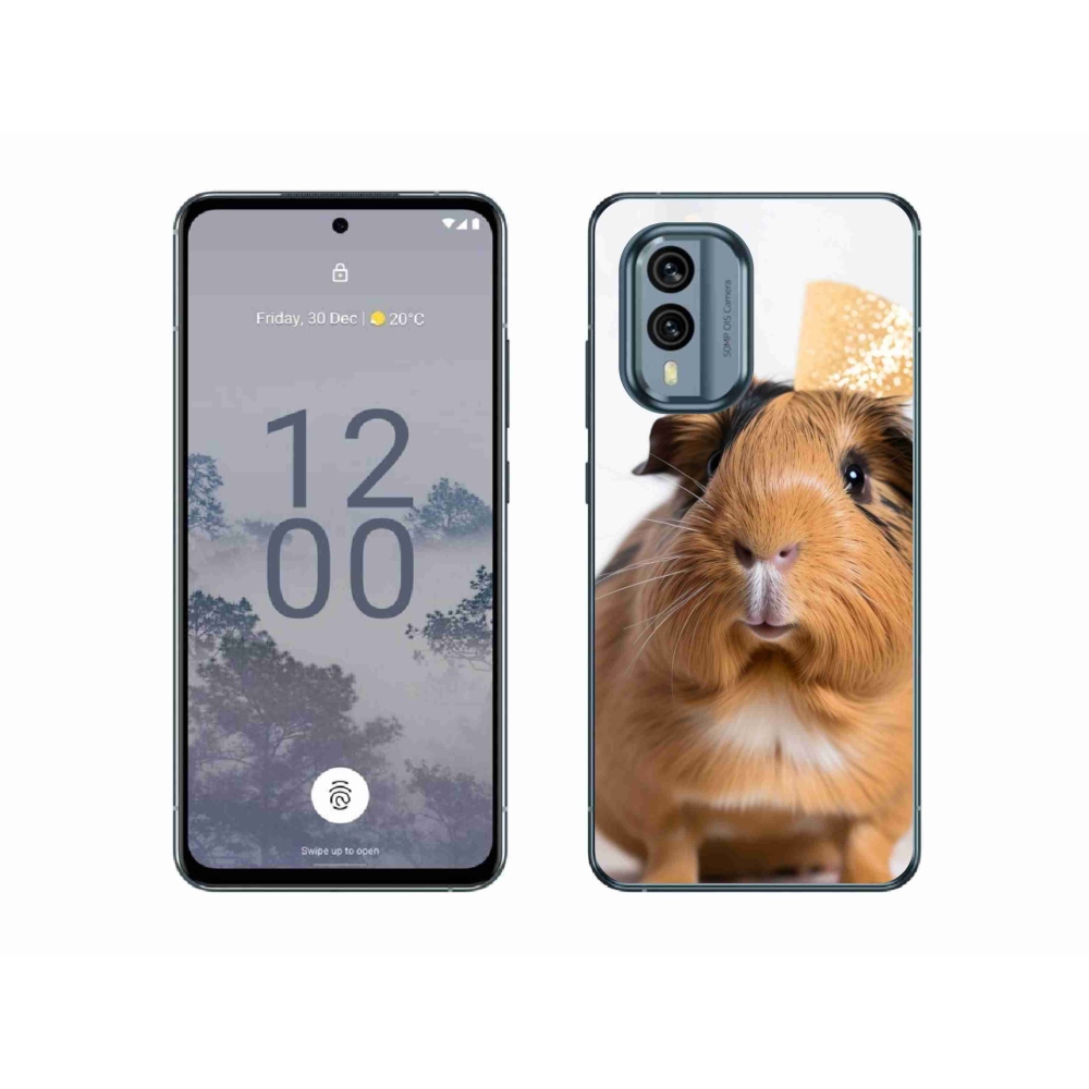 Gelový kryt mmCase na Nokia X30 5G - hnědé morče