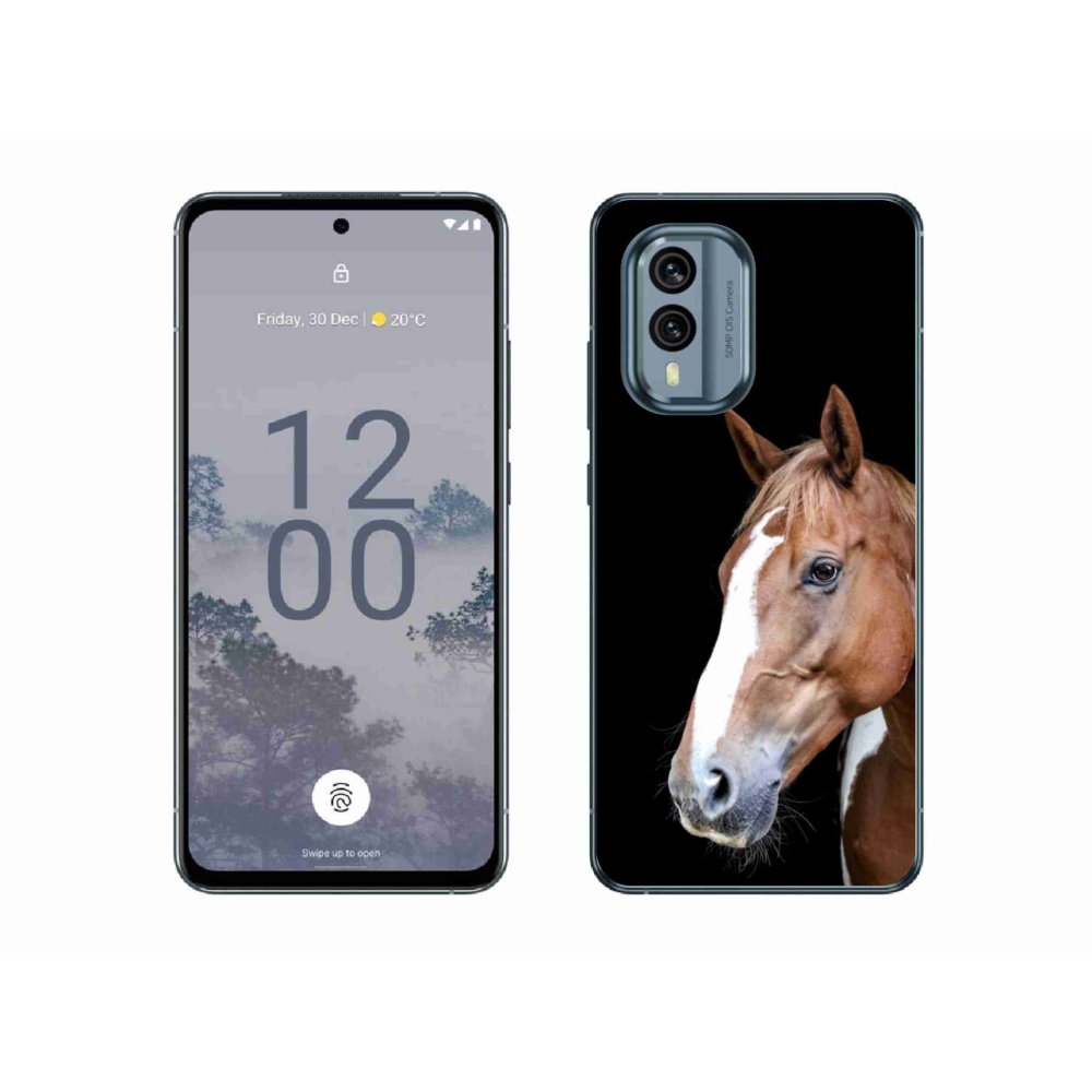 Gelový kryt mmCase na Nokia X30 5G - hnědý kůň 3