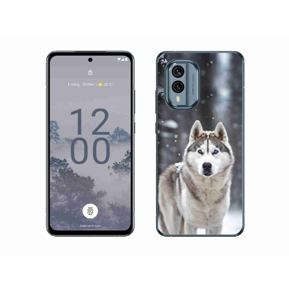 Gelový kryt mmCase na Nokia X30 5G - husky 2