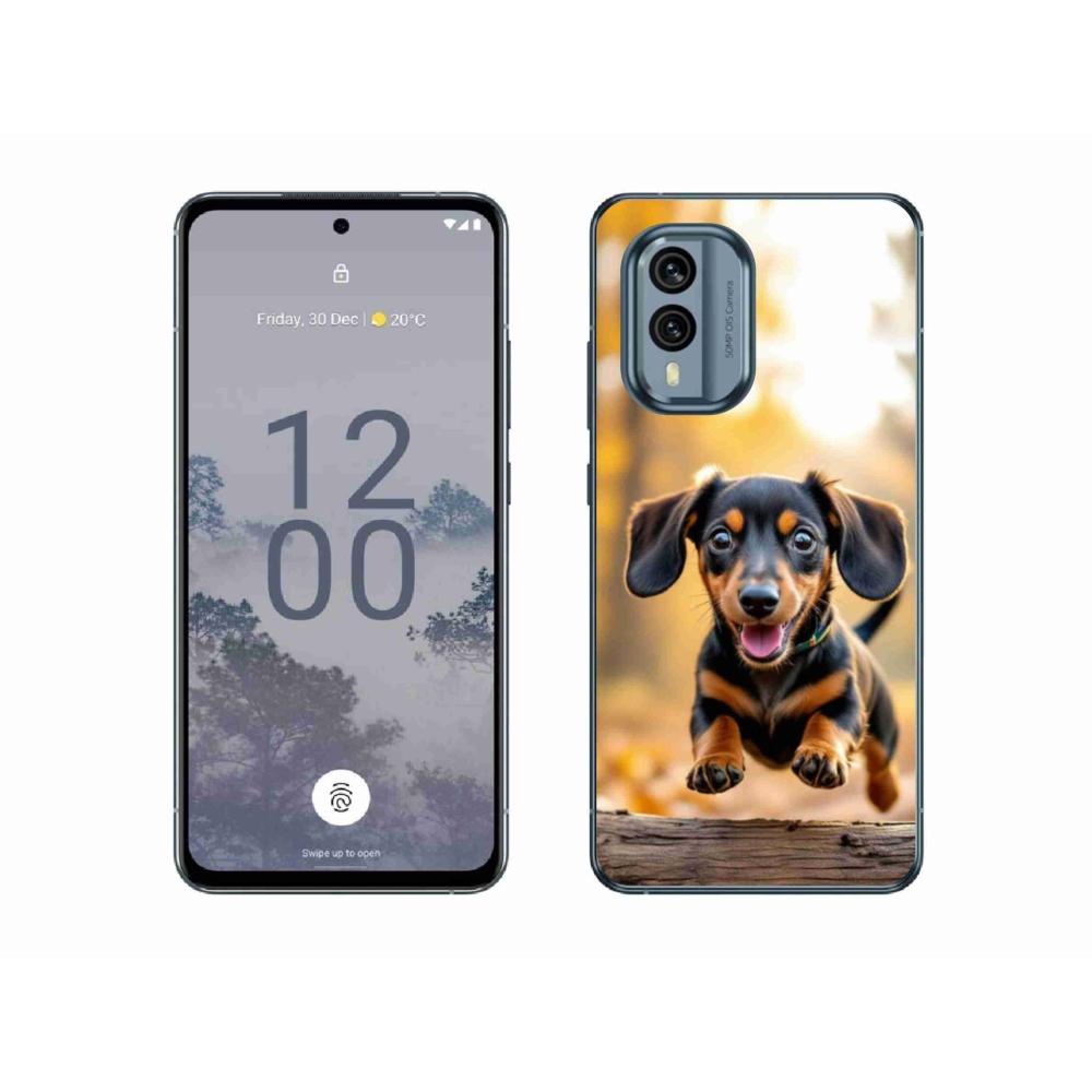 Gelový kryt mmCase na Nokia X30 5G - jezevčík 2