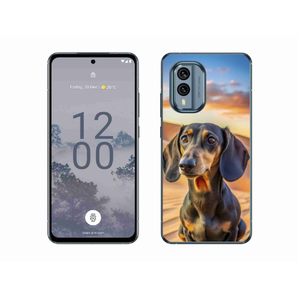 Gelový kryt mmCase na Nokia X30 5G - jezevčík 3 