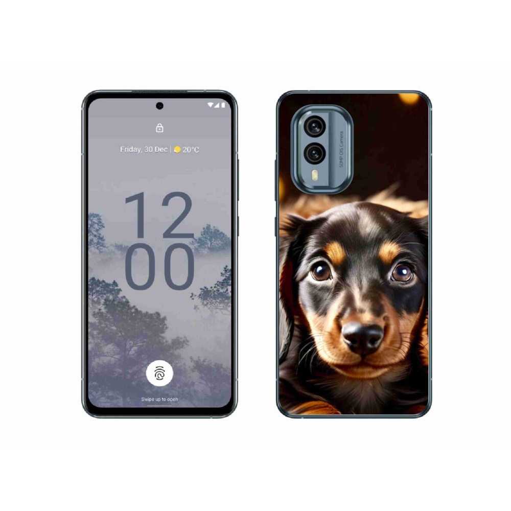 Gelový kryt mmCase na Nokia X30 5G - jezevčík