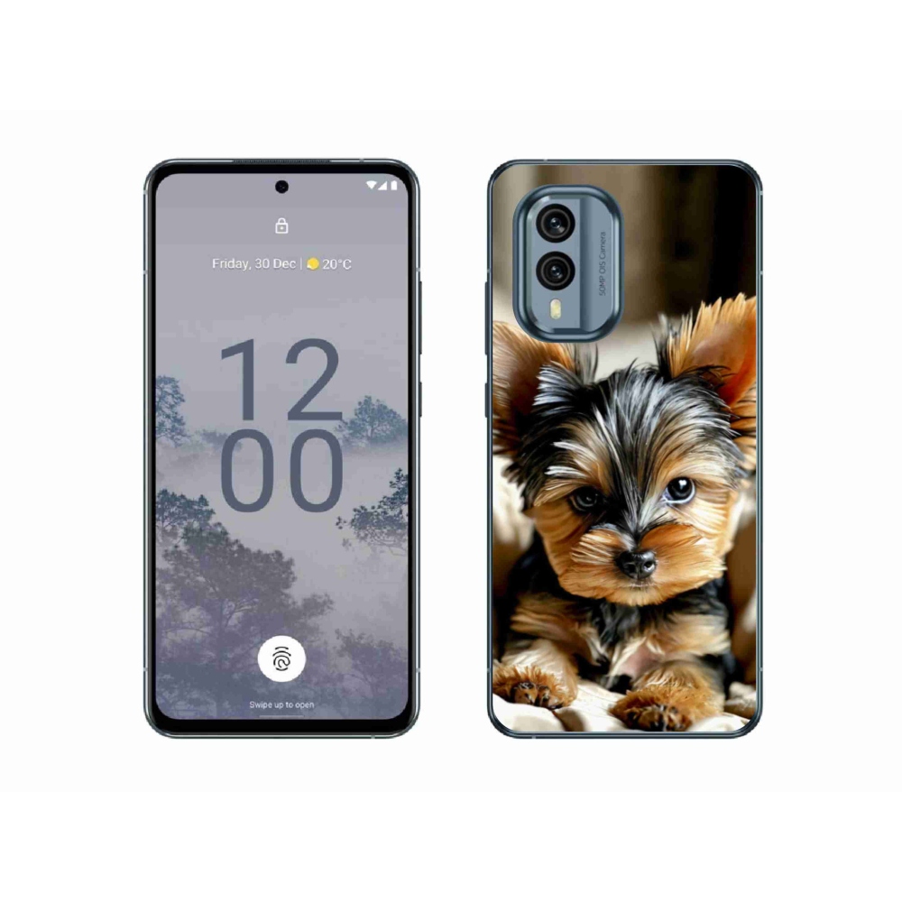 Gelový kryt mmCase na Nokia X30 5G - jorkšír 11