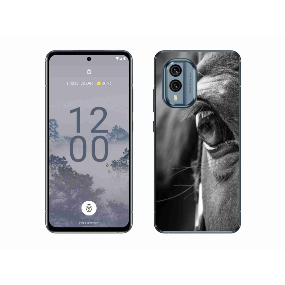 Gelový kryt mmCase na Nokia X30 5G - koňský pohled