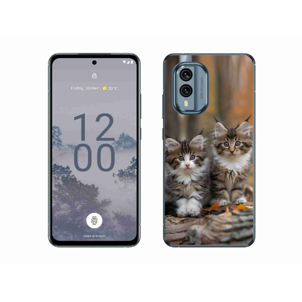 Gelový kryt mmCase na Nokia X30 5G - kočičí duo 3