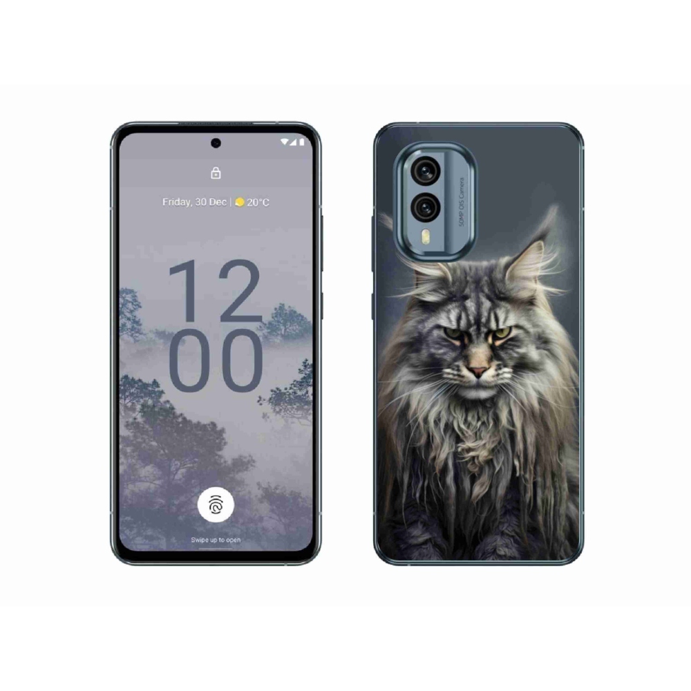 Gelový kryt mmCase na Nokia X30 5G - kočíčí pohled 4