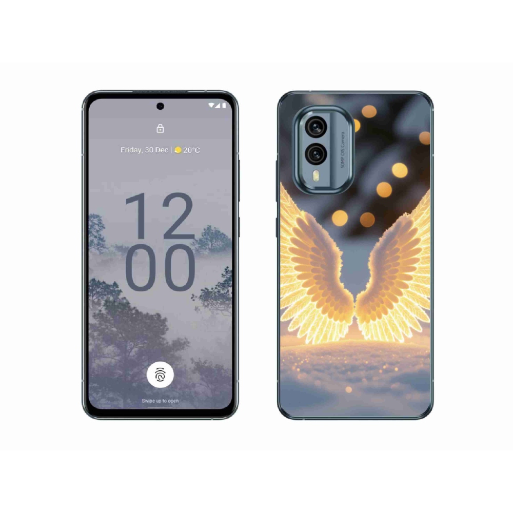 Gelový kryt mmCase na Nokia X30 5G - křídla