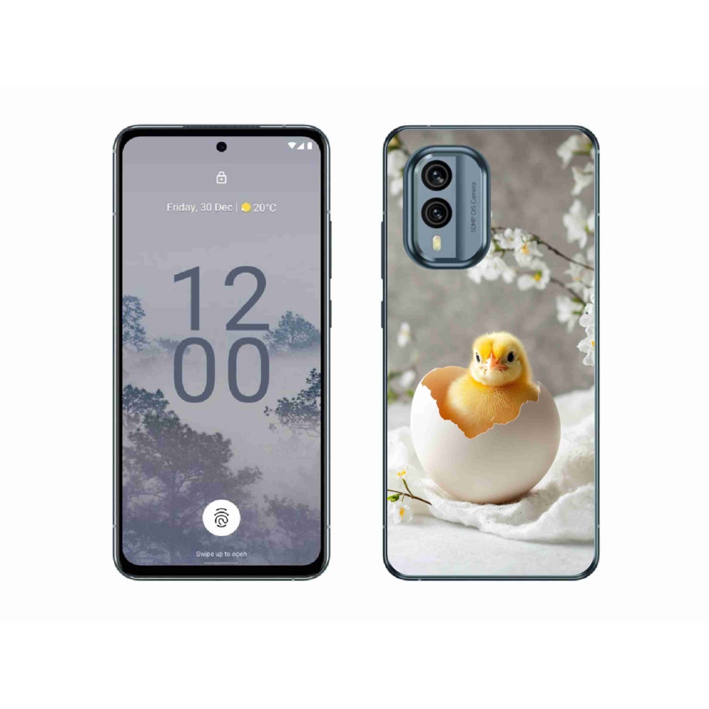 Gelový kryt mmCase na Nokia X30 5G - kuřátko