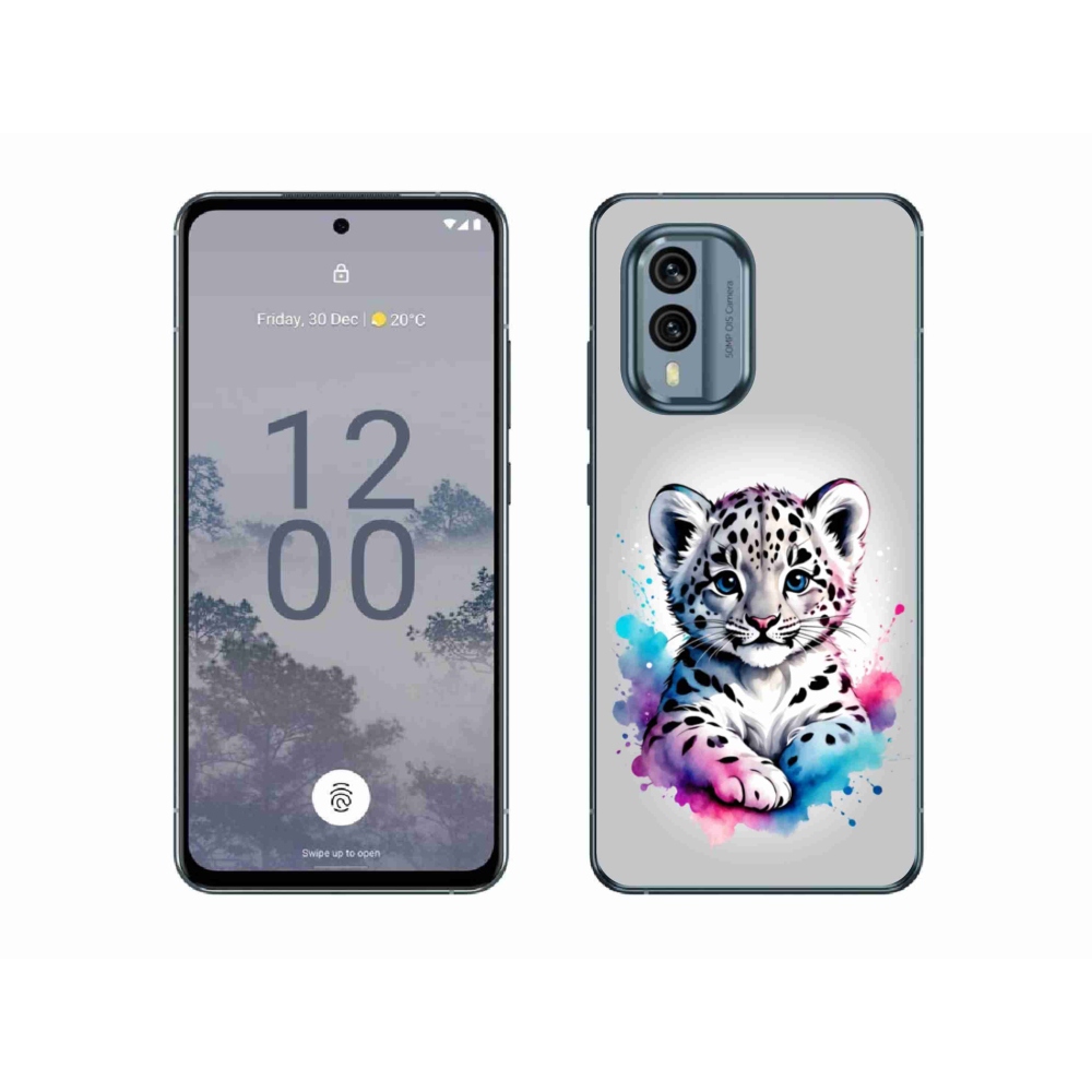 Gelový kryt mmCase na Nokia X30 5G - levhartí mládě