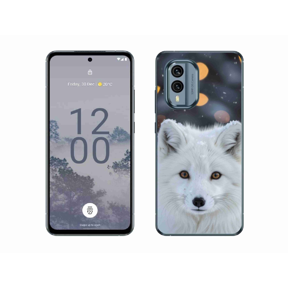Gelový kryt mmCase na Nokia X30 5G - liška polární