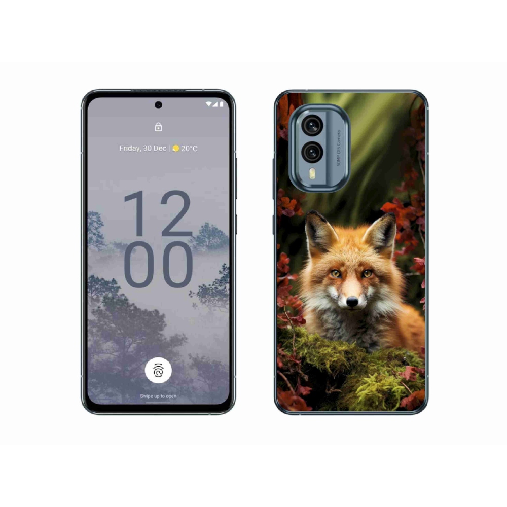Gelový kryt mmCase na Nokia X30 5G - liška v lese