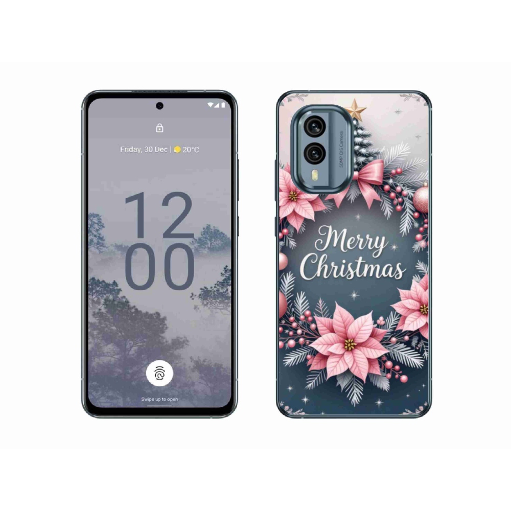 Gelový kryt mmCase na Nokia X30 5G - merry christmas