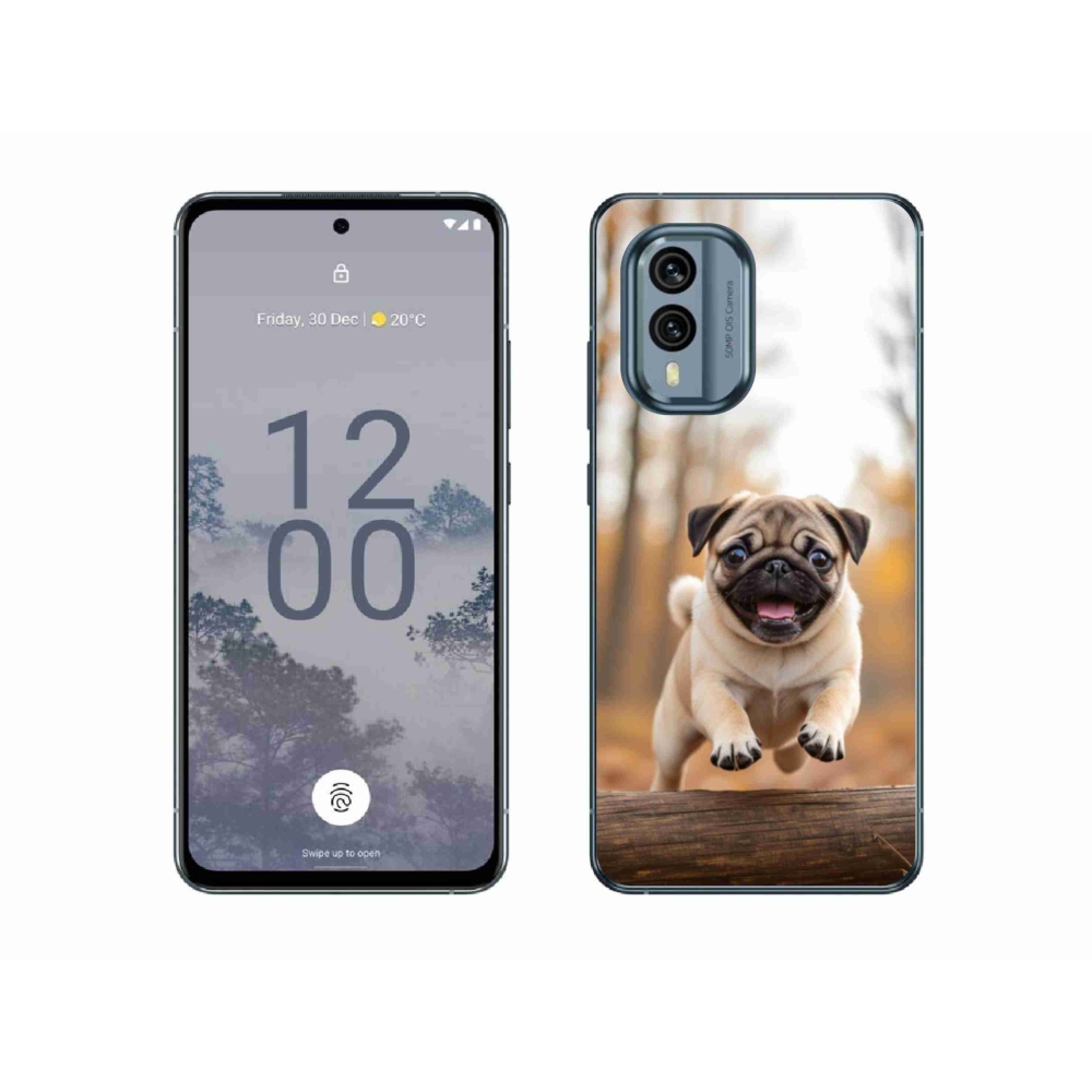 Gelový kryt mmCase na Nokia X30 5G - mops 2