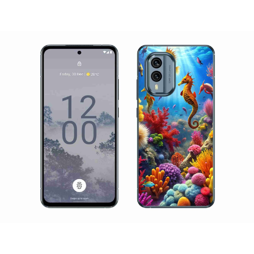 Gelový kryt mmCase na Nokia X30 5G - mořský svět 3
